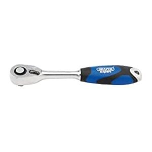 Draper 26502 1/4-Inch Square Drive 72 Tooth Micro Head Reversible Soft Grip Ratchet , Blue Draper 26502 1/4-Inch Square Drive 72 Tooth Micro Head Reversible Soft Grip Ratchet , Blue