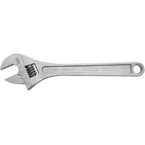 KLEIN TOOLS 507-12 Adjustable Wrench, Extra Capacity Jaw Forged Drive Wrench with High Polish Chrome Finish, 12-Inch KLEIN TOOLS 507-12 Adjustable Wrench, Extra Capacity Jaw Forged Drive Wrench with High Polish Chrome Finish, 12-Inch