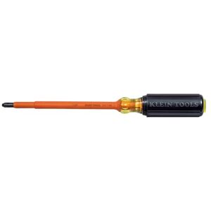 KLEIN TOOLS 6337INS Insulated Screwdriver, #3 Phillips, 7-Inch Round Shank, Made in USA KLEIN TOOLS 6337INS Insulated Screwdriver, #3 Phillips, 7-Inch Round Shank, Made in USA