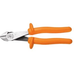 KLEIN TOOLS D2000-48-INS 8-Inch Insulated High-Leverage Diagonal-Cutting Pliers-Angled Head KLEIN TOOLS D2000-48-INS 8-Inch Insulated High-Leverage Diagonal-Cutting Pliers-Angled Head