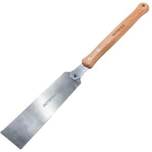 Faithfull Double Sided Pull Saw 250mm (10in) Japanese Style Hand Saw, Flexible SK5 Steel Blade with 12-7/18 Triple-Ground Teeth TPI & FSC Wooden Handle for Fine Woodworking, Joinery & Flush Cuts Faithfull Double Sided Pull Saw 250mm (10in) Japanese Style Hand Saw, Flexible SK5 Steel Blade with 12-7/18 Triple-Ground Teeth TPI & FSC Wooden Handle for Fine Woodworking, Joinery & Flush Cuts