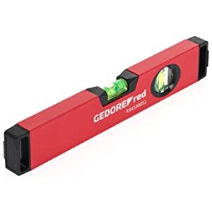 Gedore Red Spirit level, 300 mm long, Vertical and horizontal vials, Measurement accuracy +/- 0.5 mm/m, R94100051 Gedore Red Spirit level, 300 mm long, Vertical and horizontal vials, Measurement accuracy +/- 0.5 mm/m, R94100051