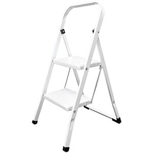 ORYX 23010200 Domestica Steel Ladder 2 Steps, White Ladder, Multicoloured, Single ORYX 23010200 Domestica Steel Ladder 2 Steps, White Ladder, Multicoloured, Single