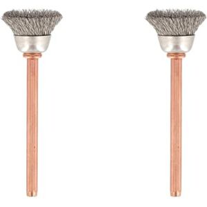Dremel 531-02 Stainless Steel Brushes (2 Pack), 1/2" Diameter Dremel 531-02 Stainless Steel Brushes (2 Pack), 1/2" Diameter