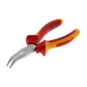 GEDORE VDE Telephone pliers, Electronics, Long nose, Toothed, Angled, Induction-hardened, Length 200 mm, VDE 8132-200 H GEDORE VDE Telephone pliers, Electronics, Long nose, Toothed, Angled, Induction-hardened, Length 200 mm, VDE 8132-200 H