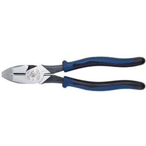 KLEIN TOOLS J213-9NE Side Cutter Linemans Pliers, High Leverage, 9-Inch, Streamlined Design, Color Coded KLEIN TOOLS J213-9NE Side Cutter Linemans Pliers, High Leverage, 9-Inch, Streamlined Design, Color Coded