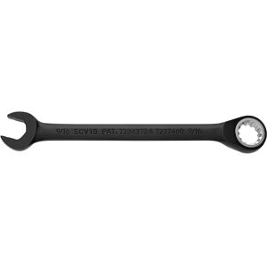 Stanley Proto JSCV18 Reverse Ratcheting Combination Spline Wrench, 9/16 Stanley Proto JSCV18 Reverse Ratcheting Combination Spline Wrench, 9/16