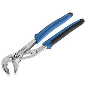 GEDORE Water pump pliers, Clamping width to 38 mm, Pushbutton width setting, Finger protection, Flat, Chrome-plated, 142 10 JC GEDORE Water pump pliers, Clamping width to 38 mm, Pushbutton width setting, Finger protection, Flat, Chrome-plated, 142 10 JC