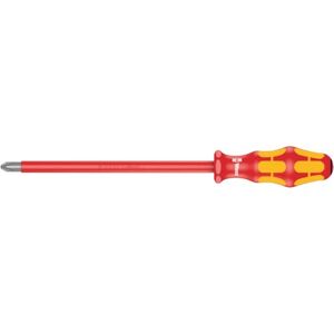 Wera 05006168001 4 x 200 mm "165i PZ VDE" Insulated Screwdriver for Phillips Screws Silver Wera 05006168001 4 x 200 mm "165i PZ VDE" Insulated Screwdriver for Phillips Screws Silver