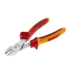 GEDORE VDE Power side cutter for hard (piano) wire up to 1.4-2 mm dia., Insulated, Electric, Length 180 mm, VDE 8316-180 H GEDORE VDE Power side cutter for hard (piano) wire up to 1.4-2 mm dia., Insulated, Electric, Length 180 mm, VDE 8316-180 H