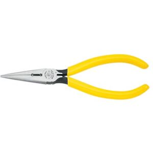 KLEIN TOOLS D203-6H2 Long Nose Side-Cutter Stripping Pliers, Induction Hardened and Heavier for Increased Cutting Power, 6-Inch KLEIN TOOLS D203-6H2 Long Nose Side-Cutter Stripping Pliers, Induction Hardened and Heavier for Increased Cutting Power, 6-Inch