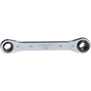 KLEIN TOOLS KT223X4 Lineman's Ratcheting 4-in-1 Box Wrench, Made in USA, 1/2-, 9/16-, 5/8-, and 3/4-Inch Sockets KLEIN TOOLS KT223X4 Lineman's Ratcheting 4-in-1 Box Wrench, Made in USA, 1/2-, 9/16-, 5/8-, and 3/4-Inch Sockets