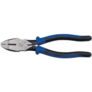 KLEIN TOOLS J20017NE Heavy Duty Lineman's Pliers, Made in USA, with High Leverage Design, Heavy Duty Comfortable Handles and Knurled Jaws, 7-Inch KLEIN TOOLS J20017NE Heavy Duty Lineman's Pliers, Made in USA, with High Leverage Design, Heavy Duty Comfortable Handles and Knurled Jaws, 7-Inch