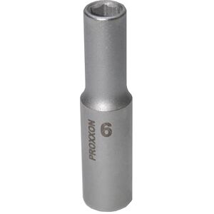 PROXXON , deep Socket Spanner Insert/nut 6 mm, Drive 6.3 mm (1/4 inches), 23770 PROXXON , deep Socket Spanner Insert/nut 6 mm, Drive 6.3 mm (1/4 inches), 23770
