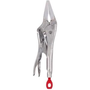 Milwaukee 48223509 9-Inch Long Nose Locking Pliers Silver Milwaukee 48223509 9-Inch Long Nose Locking Pliers Silver