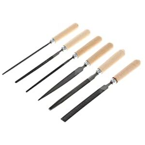 Gedore Red key file set, set for metal, 6-piece, flat stump, triangular, square, half round, round file, R93000006 Gedore Red key file set, set for metal, 6-piece, flat stump, triangular, square, half round, round file, R93000006