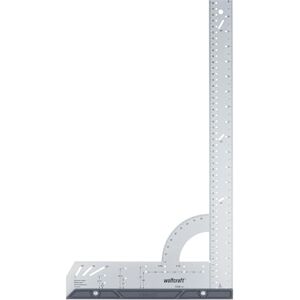 Wolfcraft Universal Angle & Try Square I 5206506 I For Measuring, Marking, Drawing and Guided Cutting I Scaling in Inch Wolfcraft Universal Angle & Try Square I 5206506 I For Measuring, Marking, Drawing and Guided Cutting I Scaling in Inch