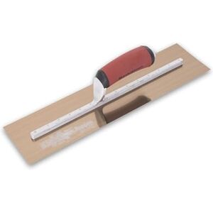 Marshalltown Golden Stainless Steel Finishing Trowel, 5 x 20 Inch Concrete, Masonry and Drywall Finishing Tool, Made in the USA, MXS815GD Marshalltown Golden Stainless Steel Finishing Trowel, 5 x 20 Inch Concrete, Masonry and Drywall Finishing Tool, Made in the USA, MXS815GD