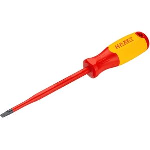Hazet Screwdriver VDE 811KV-65, SW 1,2x6,5 mm Profile for Slots, with Protection Insulation up to 1000V, Impact Cap, Anti-roll Design, Color Code'. Hazet Screwdriver VDE 811KV-65, SW 1,2x6,5 mm Profile for Slots, with Protection Insulation up to 1000V, Impact Cap, Anti-roll Design, Color Code'.