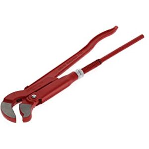 Gedore Red 45° Angled elbow pipe wrench, Clamping width 55 mm/1 1/2", S-jaw, Solidly built, Offset teeth, R27140015 Gedore Red 45° Angled elbow pipe wrench, Clamping width 55 mm/1 1/2", S-jaw, Solidly built, Offset teeth, R27140015