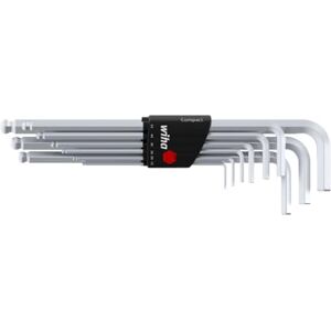 Wiha 369H9 Compact, Black, 9-TLG. Sechskant Kugelkopf, mattverchromt Wiha 369H9 Compact, Black, 9-TLG. Sechskant Kugelkopf, mattverchromt