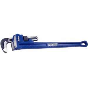 IRWIN Vise-Grip Pipe Wrench, Cast Iron, SAE, 3-Inch Jaw, 24-Inch Length (274104), Blue IRWIN Vise-Grip Pipe Wrench, Cast Iron, SAE, 3-Inch Jaw, 24-Inch Length (274104), Blue