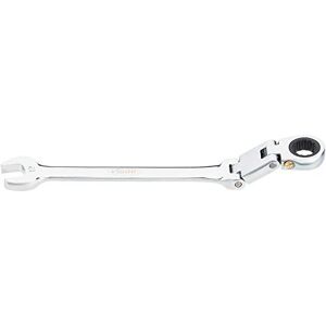 Vigor Ratchet Ring Spanner (Double Joint, Fine-Toothed Ratchet Mechanism on The Ring Side) V6752-12, Silver Vigor Ratchet Ring Spanner (Double Joint, Fine-Toothed Ratchet Mechanism on The Ring Side) V6752-12, Silver