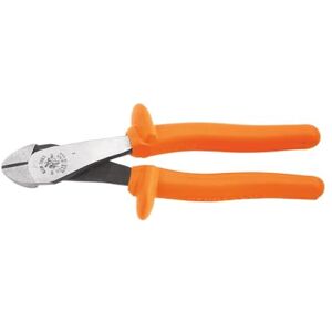 KLEIN TOOLS D248-8-INS Pliers, Made in USA, Insulated Diagonal Cutting Pliers with Angled Head, High-Leverage Design, and 1000V Rated Grips, 8-Inch KLEIN TOOLS D248-8-INS Pliers, Made in USA, Insulated Diagonal Cutting Pliers with Angled Head, High-Leverage Design, and 1000V Rated Grips, 8-Inch