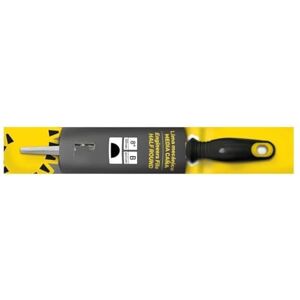 Zarivy Half Round Mechanic File with bi-Material Handle and Hanger, Ideal for Sharpening and Shaping Metal Parts. Zarivy Half Round Mechanic File with bi-Material Handle and Hanger, Ideal for Sharpening and Shaping Metal Parts.