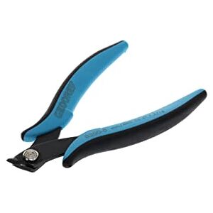 GEDORE Miniature Electronic Bevel End Cutter for 1.3mm Copper Wire, Steel, Black/Blue GEDORE Miniature Electronic Bevel End Cutter for 1.3mm Copper Wire, Steel, Black/Blue