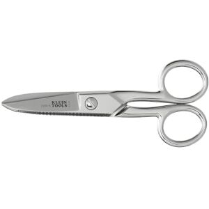 KLEIN TOOLS Electrician's Scissors 2100-5, Silver Metallic KLEIN TOOLS Electrician's Scissors 2100-5, Silver Metallic