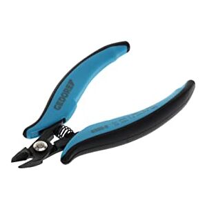 GEDORE 1829025 Miniature Electronics Side Cutters Power Line for 2.0 mm Copper Wire or 1.6 mm Medium Hard Wire, Steel, Black/Blue GEDORE 1829025 Miniature Electronics Side Cutters Power Line for 2.0 mm Copper Wire or 1.6 mm Medium Hard Wire, Steel, Black/Blue