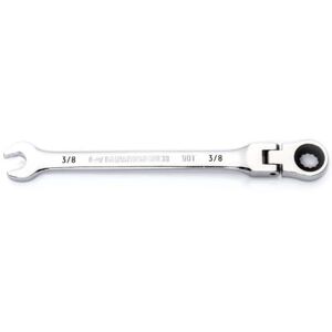 GEARWRENCH 3/8" 4 Degree Swing Arch 12 Point Flex Head Ratcheting Combination Wrench 86743 GEARWRENCH 3/8" 4 Degree Swing Arch 12 Point Flex Head Ratcheting Combination Wrench 86743