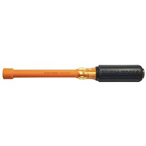 KLEIN TOOLS 646-9/16-INS Insulated Nut Driver, Made in USA, 9/16-Inch Hex with 6-Inch Hollow Shaft and Cushion Grip Handle KLEIN TOOLS 646-9/16-INS Insulated Nut Driver, Made in USA, 9/16-Inch Hex with 6-Inch Hollow Shaft and Cushion Grip Handle
