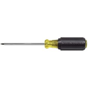 KLEIN TOOLS 663#3 Square Recess Tip Screwdriver, Made in USA, 4-Inch Round Shank and Cushion Grip Handle KLEIN TOOLS 663#3 Square Recess Tip Screwdriver, Made in USA, 4-Inch Round Shank and Cushion Grip Handle