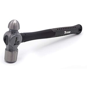 Titan 63024 32oz Ball Pein Hammer, Forged Steel Head, 14.5" Shock Absorbing Fiberglass Handle with Textured Rubber Grip Titan 63024 32oz Ball Pein Hammer, Forged Steel Head, 14.5" Shock Absorbing Fiberglass Handle with Textured Rubber Grip