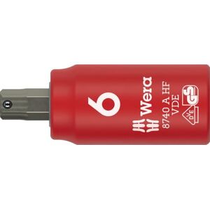 Wera 8740 A VDE HF Zyklop Bit Socket, 1/4" Drive, 6 mm 05005903001 Wera 8740 A VDE HF Zyklop Bit Socket, 1/4" Drive, 6 mm 05005903001