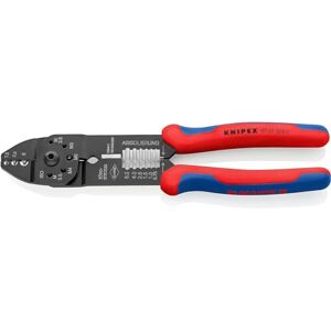 KNIPEX Crimping Pliers black lacquered, with multi-component grips 230 mm 97 21 215 C KNIPEX Crimping Pliers black lacquered, with multi-component grips 230 mm 97 21 215 C