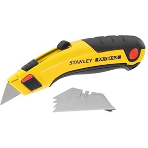 Stanley 0-10-778 Retractable Blade Knife - Fatmax Range - InstantChange System - Steel Body - Blade Sharpener - Holds Up To 5 Blades - Rubber Finger Rest - Includes 5 Blades Stanley 0-10-778 Retractable Blade Knife - Fatmax Range - InstantChange System - Steel Body - Blade Sharpener - Holds Up To 5 Blades - Rubber Finger Rest - Includes 5 Blades