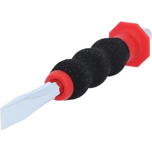 BRILLIANT TOOLS KS Tools 156.0251 Flat Chisel with Hand Guard Grip, Octagonal 10 mm, Multi-Coloured BRILLIANT TOOLS KS Tools 156.0251 Flat Chisel with Hand Guard Grip, Octagonal 10 mm, Multi-Coloured