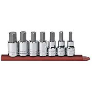 GEARWRENCH 7 Pc. 1/2" Drive Hex Bit Socket Set, SAE 80721 GEARWRENCH 7 Pc. 1/2" Drive Hex Bit Socket Set, SAE 80721