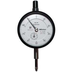 Mitutoyo Dial Indicator Flat End Cover ISO Design 10mm 0.01mm Mitutoyo Dial Indicator Flat End Cover ISO Design 10mm 0.01mm