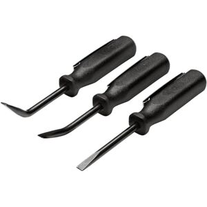 Draper 29729 3pc Mini Pocket Pry Bar Set, 125mm, Black Straight, 27° and 55° CRV Blades, Plastic Handle with Pocket Clip Draper 29729 3pc Mini Pocket Pry Bar Set, 125mm, Black Straight, 27° and 55° CRV Blades, Plastic Handle with Pocket Clip