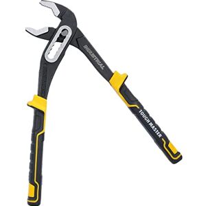 TOUGH MASTER Water Pump Pliers 10" 250mm Quick Change Adjustable Multigrip Groove Joint Pliers Industrial Plumbing Tools with Non-Slip Handle for Tightening & Loosening Nuts, Bolts, Pipe TOUGH MASTER Water Pump Pliers 10" 250mm Quick Change Adjustable Multigrip Groove Joint Pliers Industrial Plumbing Tools with Non-Slip Handle for Tightening & Loosening Nuts, Bolts, Pipe