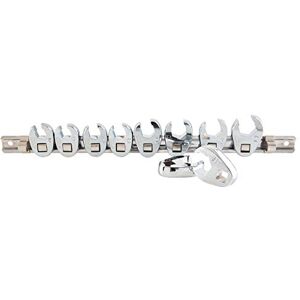 Sunex Tools 9710M 3/8-Inch Drive Metric Crowfoot Flare Nut Wrench Set, Size-10 Size 19, 10-Piece Sunex Tools 9710M 3/8-Inch Drive Metric Crowfoot Flare Nut Wrench Set, Size-10 Size 19, 10-Piece
