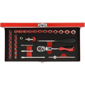 Gedore Red Socket Spanner Set 1/4 Inch 33-Piece Gedore Red Socket Spanner Set 1/4 Inch 33-Piece
