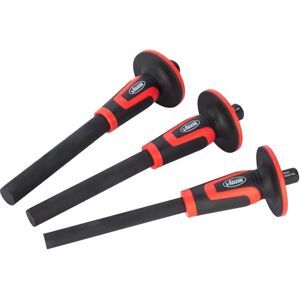 Vigor Pin Punch Set V6200-XXL, 3 Pieces, 18, 22, 25 mm, Hardened Tool Steel, with Hand Protection, for Axles, Shafts, Bolts, Cotter Pins, Pins XXL Format Vigor Pin Punch Set V6200-XXL, 3 Pieces, 18, 22, 25 mm, Hardened Tool Steel, with Hand Protection, for Axles, Shafts, Bolts, Cotter Pins, Pins XXL Format