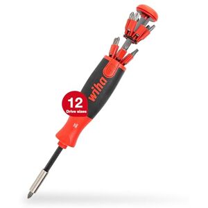 Wiha 38605 LiftUp 25 Magnetic Screwdriver with Bit Magazine (SL, PH, PZ, TX) Wiha 38605 LiftUp 25 Magnetic Screwdriver with Bit Magazine (SL, PH, PZ, TX)