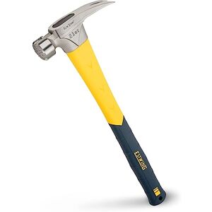 Estwing Sure Strike Hammer 21 oz Rip Claw Hammer with Milled Face & Fiberglass Handle MRF21LM Estwing Sure Strike Hammer 21 oz Rip Claw Hammer with Milled Face & Fiberglass Handle MRF21LM