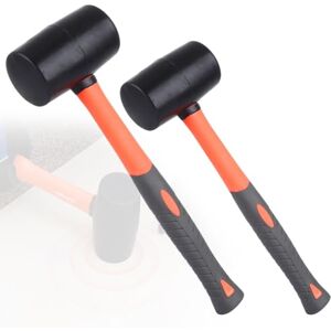 ASelected 2Pack Rubber Mallet, 16oz & 32oz Mallet Hammer with Solid Rubber Head, Durable Rubber Hammer with Soft Grip ASelected 2Pack Rubber Mallet, 16oz & 32oz Mallet Hammer with Solid Rubber Head, Durable Rubber Hammer with Soft Grip